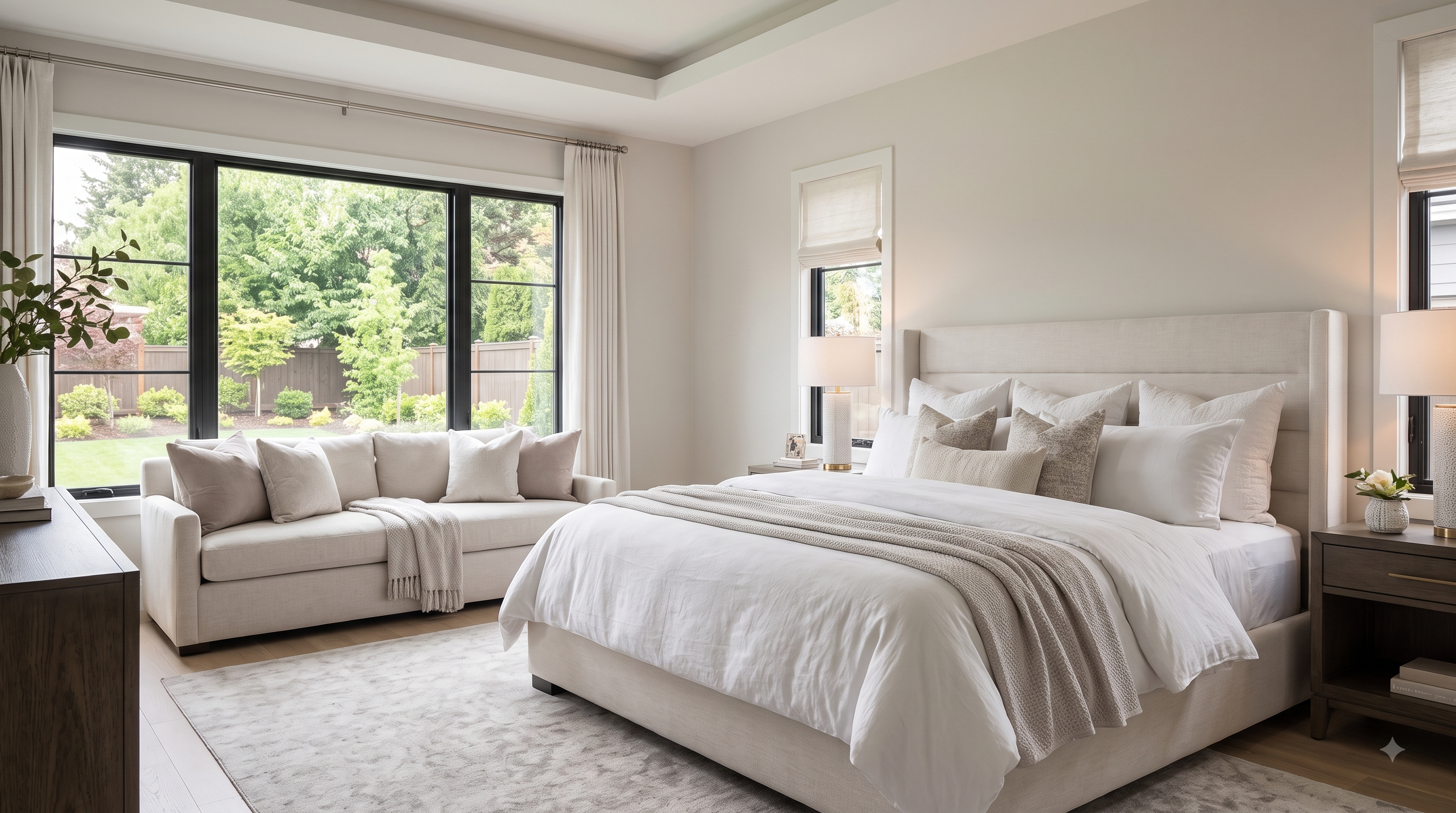 Suburban Luxury Villa Master Suite